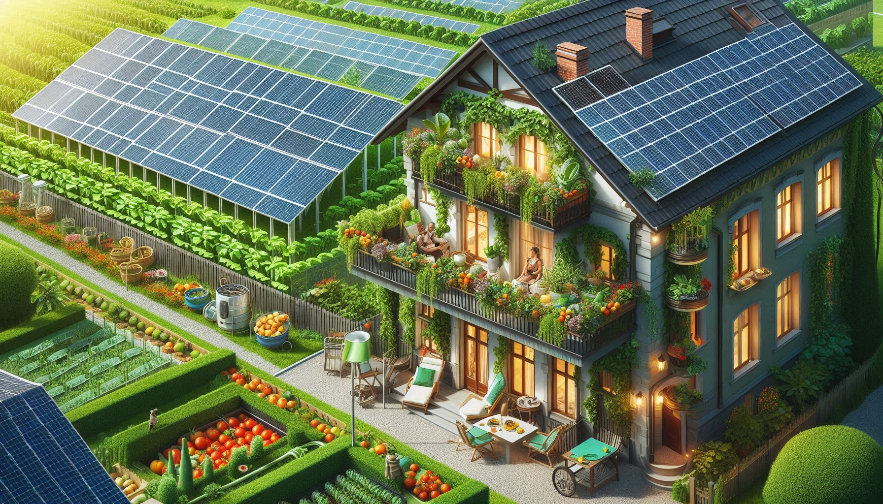 Vorteile eines Pachtgartens und Balkonkraftwerks 800 Watt mit Mikrowechselrichter