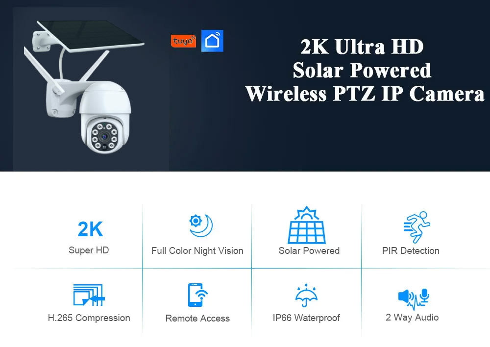 WLAN_Solar_IP_PTZ_CCTV_Kamera mit Solar