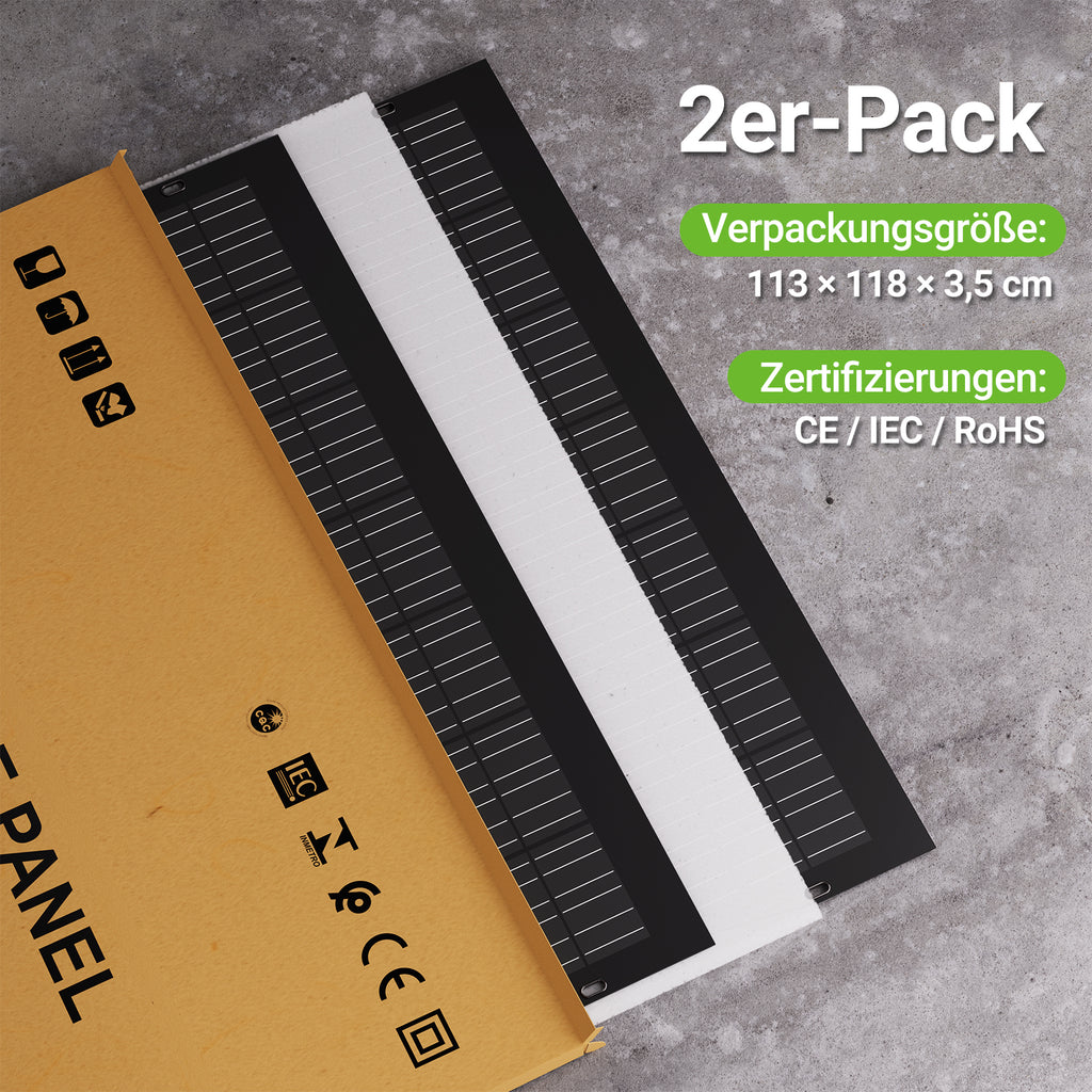 Flexibles 240W Monokristall-Solarmodul für nachhaltige Energieversorgung