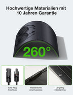 Flexibles 240W Monokristall-Solarmodul für nachhaltige Energieversorgung