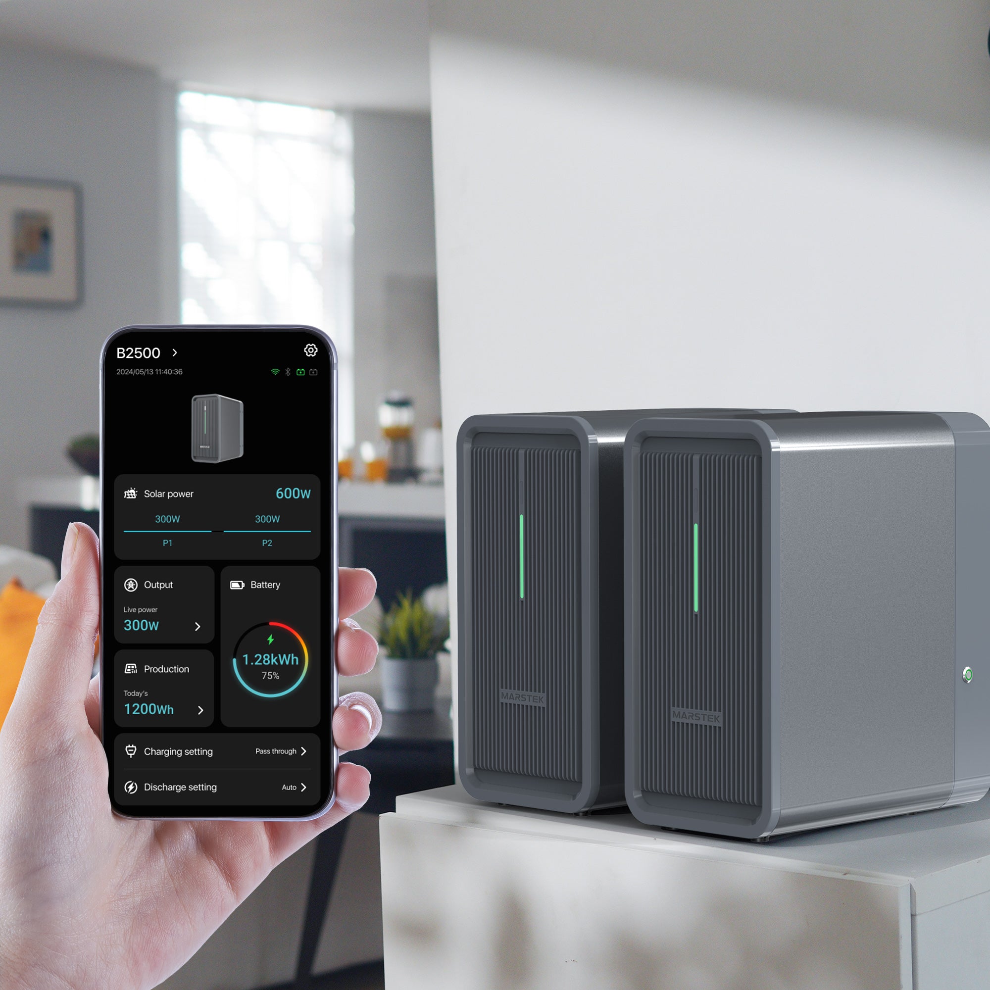 MARSTEK SATURN-C Balkon-Solarbatterie. 2,24kWh B2500