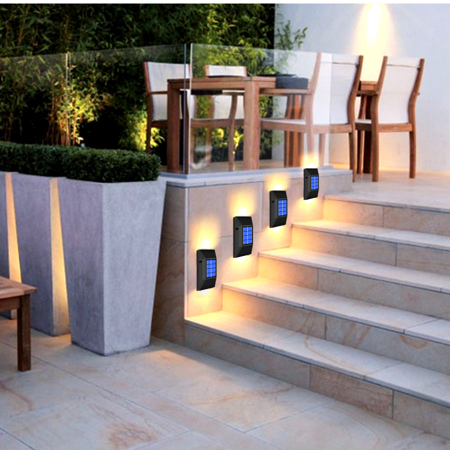 LED Solar Sensor Schritt Lichter Im Freien, Drahtlose Wasserdicht