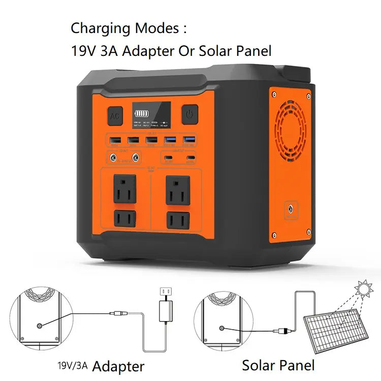 300W 80000mAh Lithium Battery Pack Outdoor Solar Rechargeable Mobile Power Banks Supply Portable Power Stations