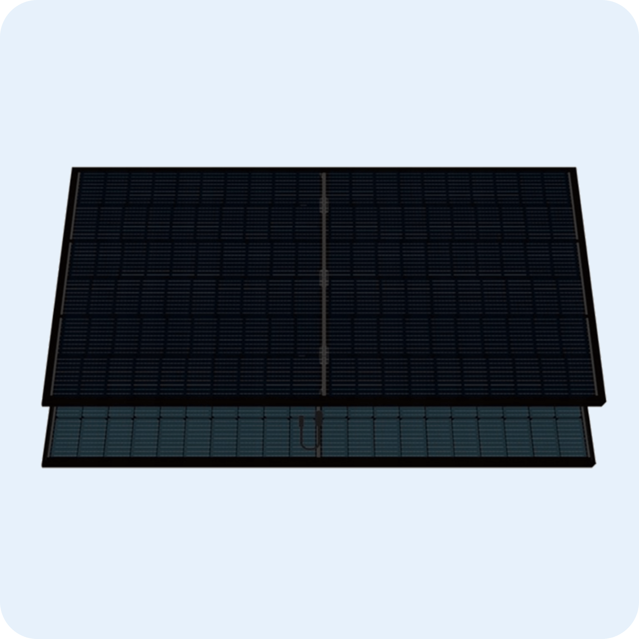 Ein elegantes schwarzes Panel mit weißem Hintergrund - Balkonkraftwerke Premium - Full Black Bifacial Glas Modul