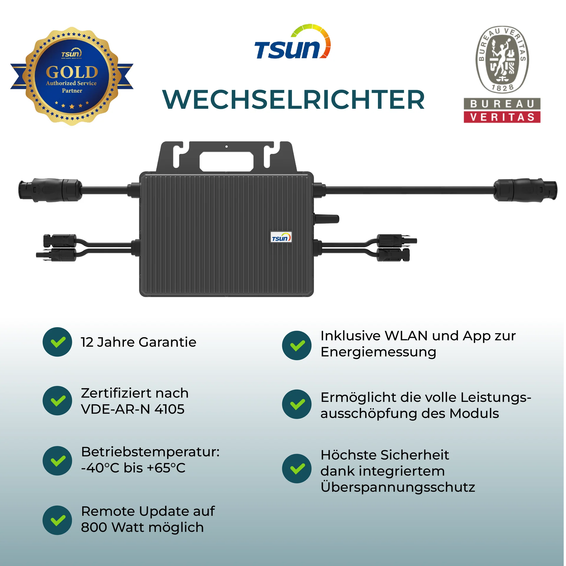 TSUN Wechselrichter TSOL-MS600 Gen3 (WIFI)