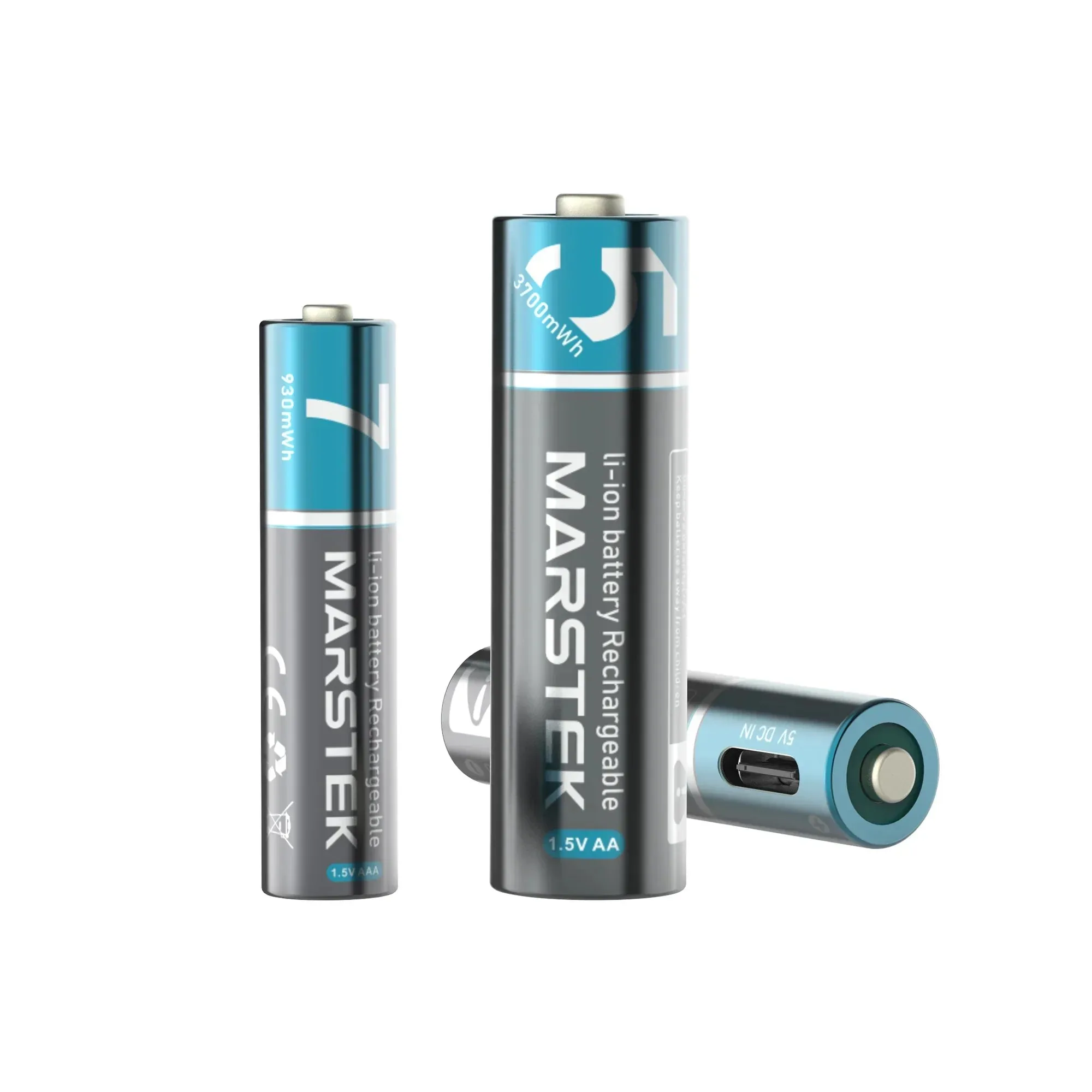 Marstek wiederaufladbarer Li-Ion-Akku mit USB-C-Anschluss